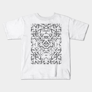 Black Thorns Pattern Kids T-Shirt